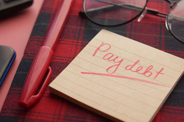Debt collection sign
